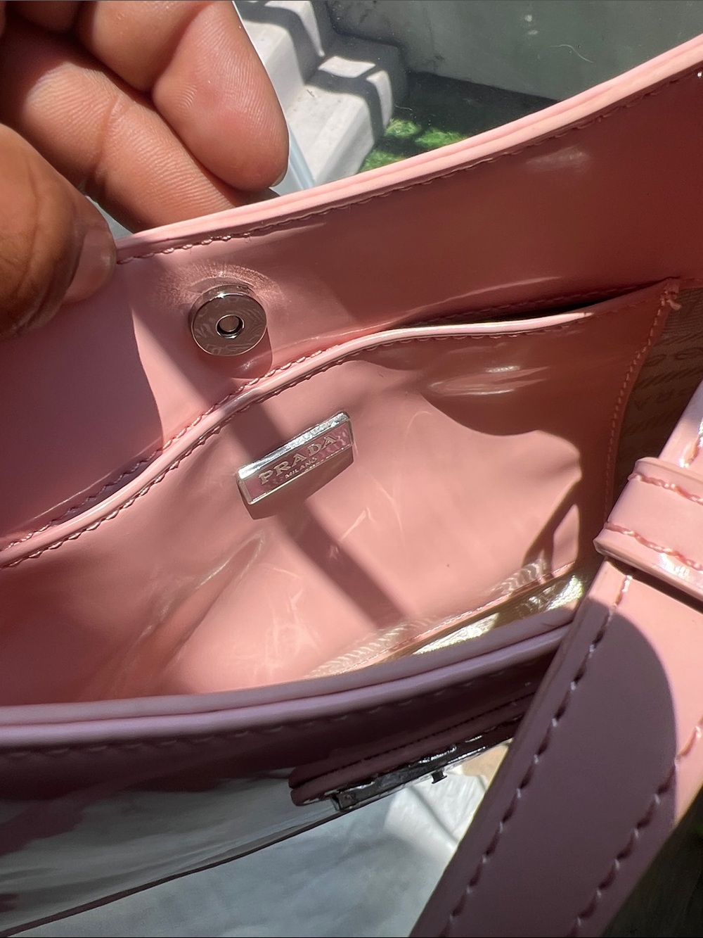 Prada Pastel Pink Shoulder Hobo Bag - Picture 6 of 6